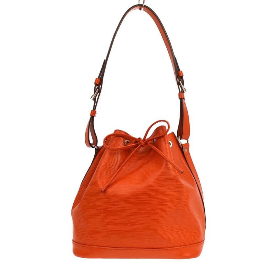 Louis Vuitton Petit Noe Epi Leather Orange Leather Handbag